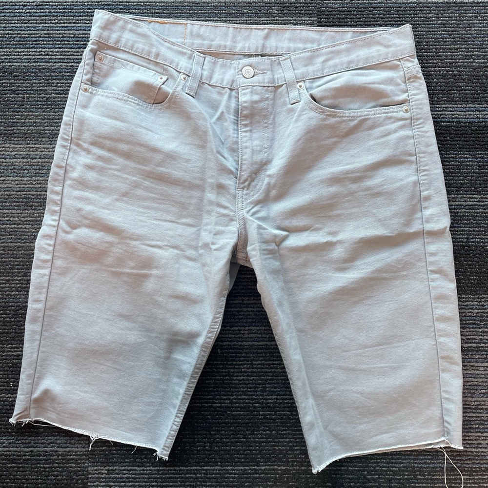 LEVI’S 511 NWT Slim Stretch Cut-Off Gray Shorts 34